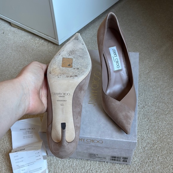 Jimmy Choo Beige Women's Heels - Picture 2 of 5